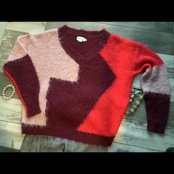 Molly Bracken colour blocked sweater M/L - Picture 2 of 3